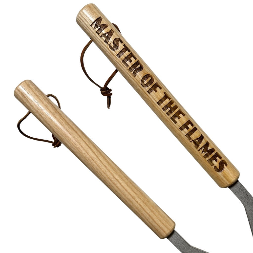 Engraved Fire Tongs