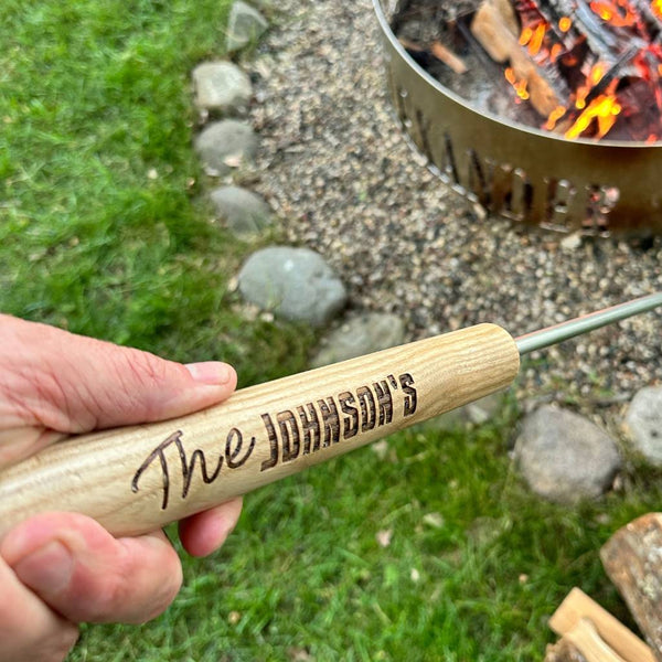 Custom Fire Poker Stainless Steel Made in The USA Campfire Bay