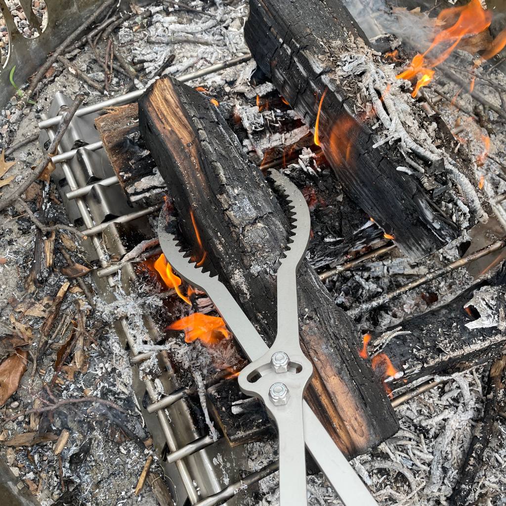 Engraved Fire Tongs