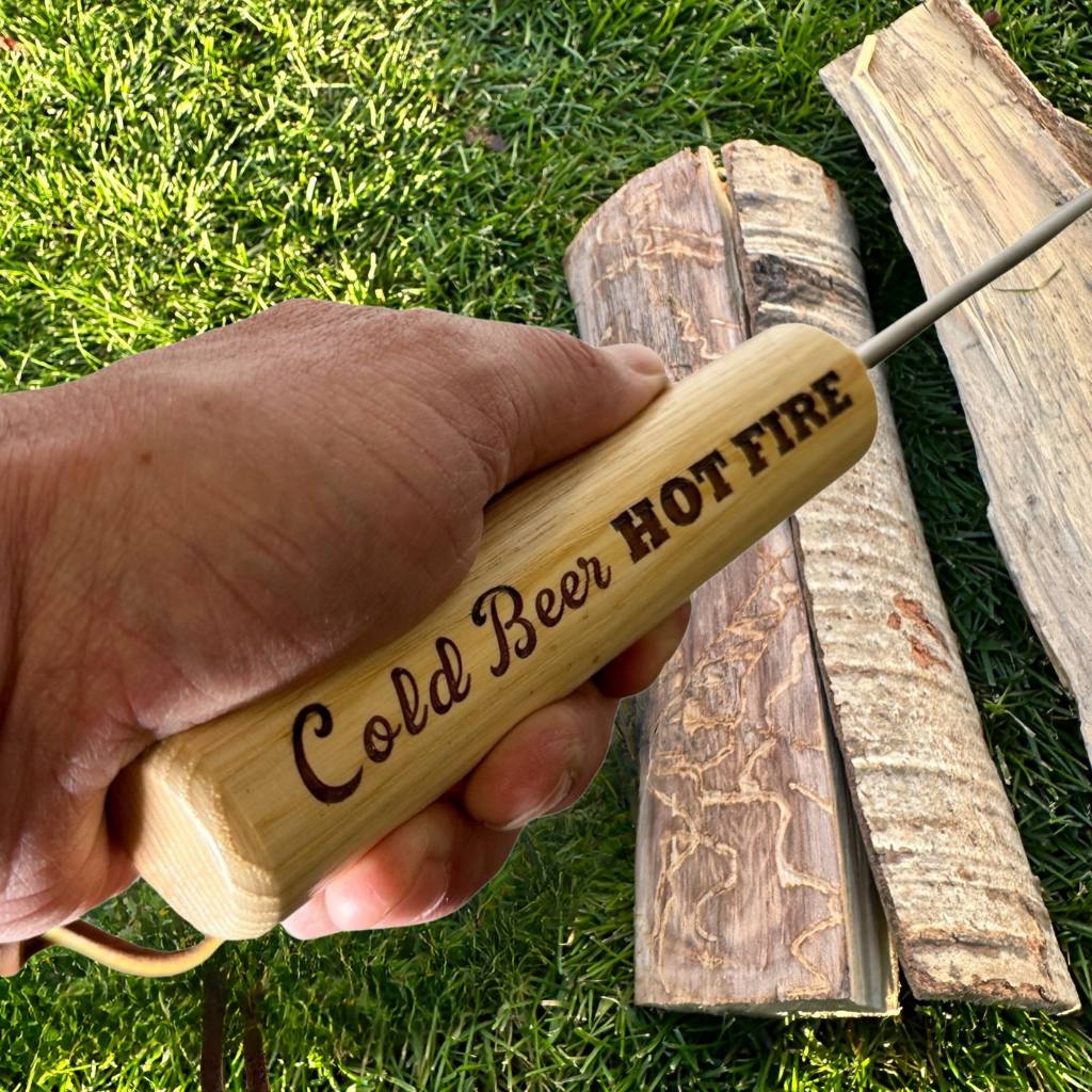 Cold Beer Hot Fire Roasting Stick