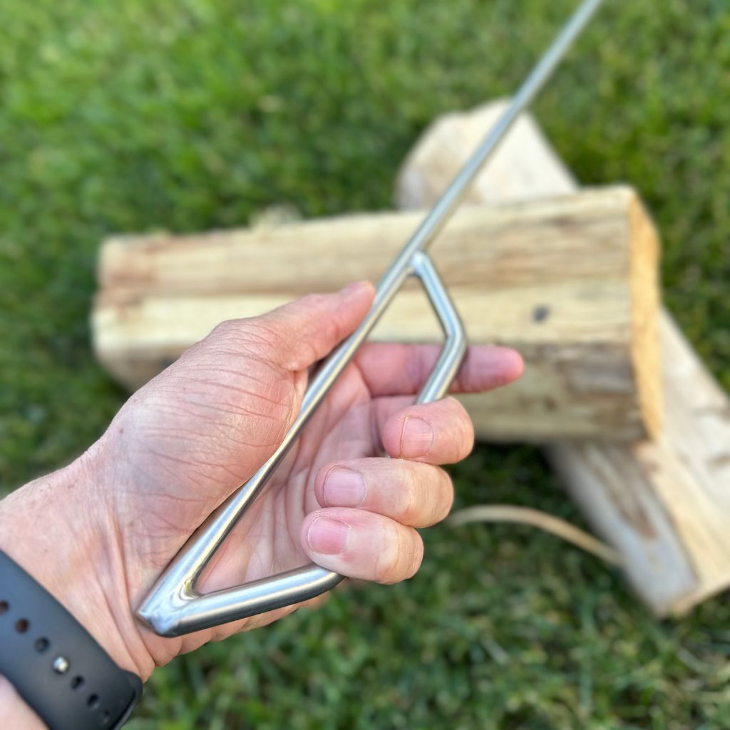Fire Poker with Stainless Handle